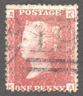 Great Britain Scott 33 Used Plate 148 - KA - Click Image to Close